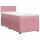 vidaXL Boxspringbett mit Matratze Rosa 100x200 cm Samt