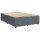 vidaXL Boxspringbett mit Matratze Dunkelgrau 160x200 cm Samt