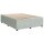 vidaXL Boxspringbett mit Matratze Hellgrau 160x200 cm Samt