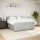 vidaXL Boxspringbett mit Matratze Hellgrau 200x200 cm Samt