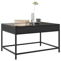 vidaXL Couchtisch mit Infinity-LED Schwarz 70x50x41 cm