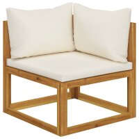 vidaXL 5-tlg. Garten-Lounge-Set mit Kissen Massivholz Akazie