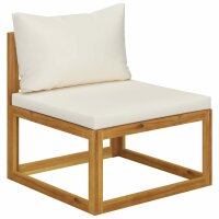 vidaXL 5-tlg. Garten-Lounge-Set mit Kissen Massivholz Akazie