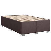 vidaXL Boxspringbett mit Matratze Dunkelbraun 80x200 cm Stoff