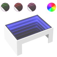 vidaXL Couchtisch mit Infinity-LED Weiß 70x50x30 cm