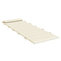 vidaXL Sonnenliegen-Auflage Creme 180x60x3 cm Oxford-Gewebe