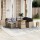 vidaXL 8-tlg. Garten-Sofagarnitur mit Kissen Beige Poly Rattan