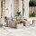 vidaXL 6-tlg. Garten-Sofagarnitur mit Kissen Beige Poly Rattan