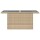 vidaXL Gartentisch mit Glasplatte Beige 100x55x73 cm Poly Rattan