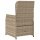 vidaXL Gartensessel 2 Stk. Verstellbar Beige Poly Rattan