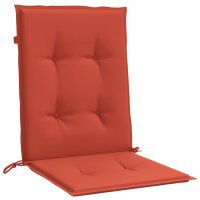 vidaXL Niedriglehner-Auflagen 2 Stk. Melange Rot 100x50x4 cm Stoff