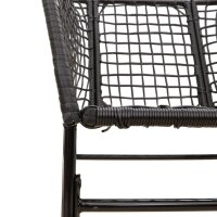 vidaXL Gartenst&uuml;hle 2 Stk. Schwarz Poly Rattan