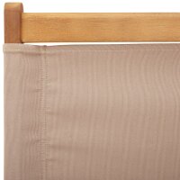 vidaXL Gartenst&uuml;hle 8 Stk. Klappbar Taupe Stoff und Massivholz