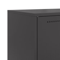 vidaXL Highboard Schwarz 68,5x38,5x107 cm Stahl