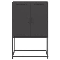 vidaXL Highboard Schwarz 68,5x38,5x107 cm Stahl