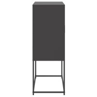 vidaXL Highboard Schwarz 68,5x38,5x107 cm Stahl