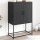 vidaXL Highboard Schwarz 68,5x38,5x107 cm Stahl