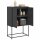 vidaXL Highboard Schwarz 68,5x38,5x107 cm Stahl