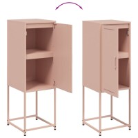 vidaXL Highboard Rosa 36x39x107 cm Stahl