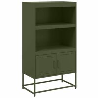 vidaXL Highboard Olivgr&uuml;n 68,5x38,5x123,5 cm Stahl