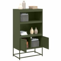 vidaXL Highboard Olivgr&uuml;n 68,5x38,5x123,5 cm Stahl