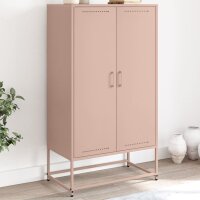 vidaXL Highboard Rosa 68,5x38,5x123,5 cm Stahl