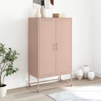 vidaXL Highboard Rosa 68,5x38,5x123,5 cm Stahl