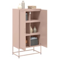 vidaXL Highboard Rosa 68,5x38,5x123,5 cm Stahl