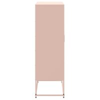 vidaXL Highboard Rosa 68,5x38,5x123,5 cm Stahl