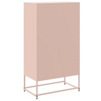 vidaXL Highboard Rosa 68,5x38,5x123,5 cm Stahl