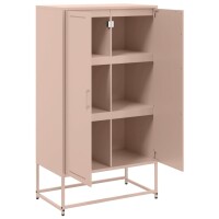 vidaXL Highboard Rosa 68,5x38,5x123,5 cm Stahl