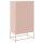 vidaXL Highboard Rosa 68,5x38,5x123,5 cm Stahl