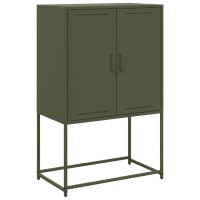 vidaXL Highboard Olivgrün 68,5x38,5x107 cm Stahl