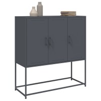 vidaXL Highboard Anthrazit 100,5x39x107 cm Stahl