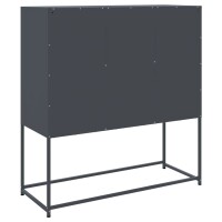 vidaXL Highboard Anthrazit 100,5x39x107 cm Stahl