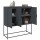 vidaXL Highboard Anthrazit 100,5x39x107 cm Stahl