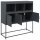 vidaXL Sideboard Anthrazit 100,5x39x107 cm Kaltgewalzter Stahl