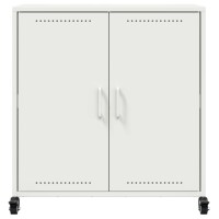 vidaXL Sideboard Wei&szlig; 68,5x39x72 cm Kaltgewalzter Stahl