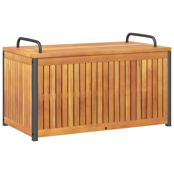 vidaXL Gartenbox 85x45x45/53 cm Massivholz Akazie und Stahl