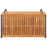 vidaXL Gartenbox 85x45x45/53 cm Massivholz Akazie und Stahl