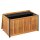 vidaXL Gartenbox 85x45x45/53 cm Massivholz Akazie und Stahl