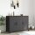 vidaXL Sideboard Schwarz 100,5x39x72 cm Kaltgewalzter Stahl