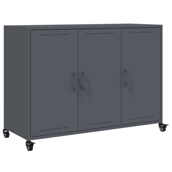 vidaXL Sideboard Anthrazit 100,5x39x72 cm Kaltgewalzter Stahl