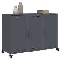 vidaXL Sideboard Anthrazit 100,5x39x72 cm Kaltgewalzter Stahl