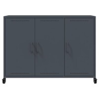 vidaXL Sideboard Anthrazit 100,5x39x72 cm Kaltgewalzter Stahl