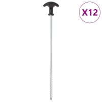 vidaXL Zeltheringe 12 Stk. 30 cm Ø7 mm Verzinkter...