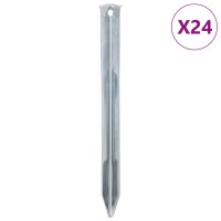 vidaXL Zeltheringe 24 Stk. 22 cm Ø20 mm Verzinkter...