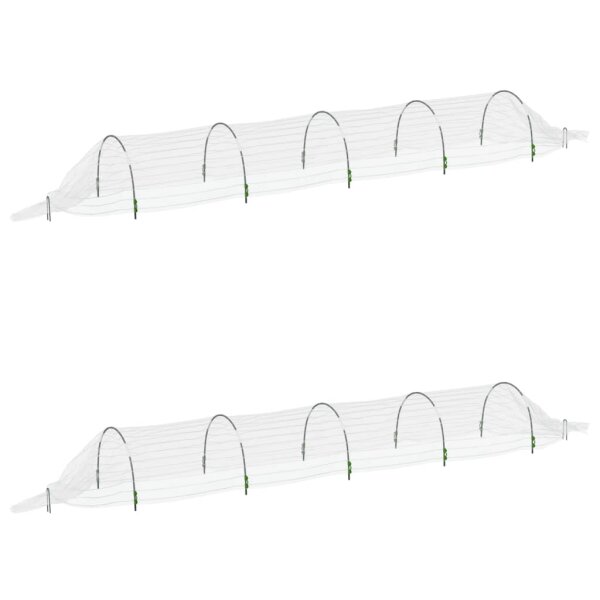 vidaXL Netztunnel 2 Stk. 1,5x5 m Fiberglas und PP