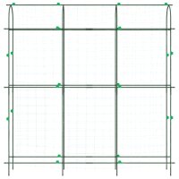 vidaXL Pflanzennetze 4 Stk. U-Rahmen Stahl