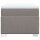 vidaXL Boxspringbett mit Matratze Taupe 80x200 cm Stoff